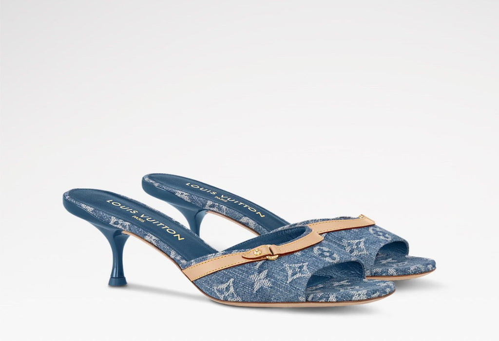 LV DENIM SANDALETTEN